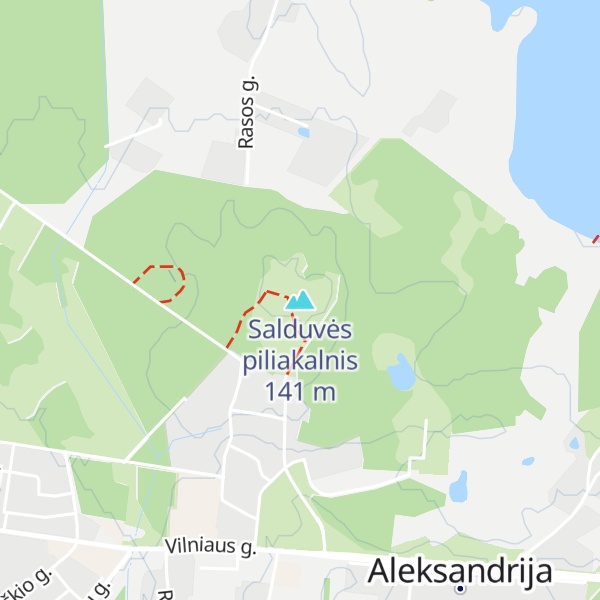 Map of Salduvės piliakalnis