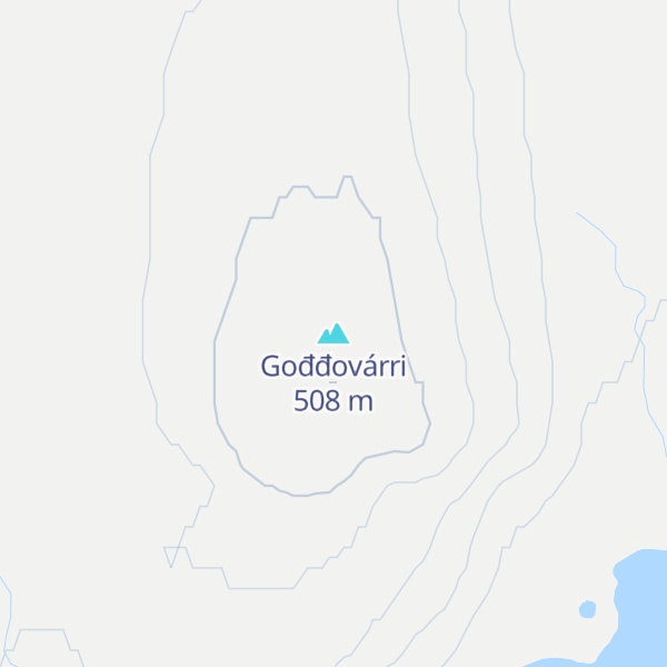 Map of Gođđovárri