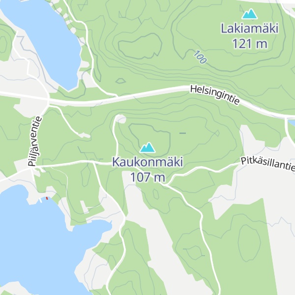Map of Kaukonmäki