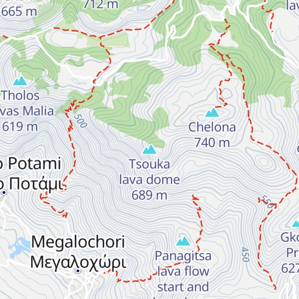 Map of Tsouka lava dome