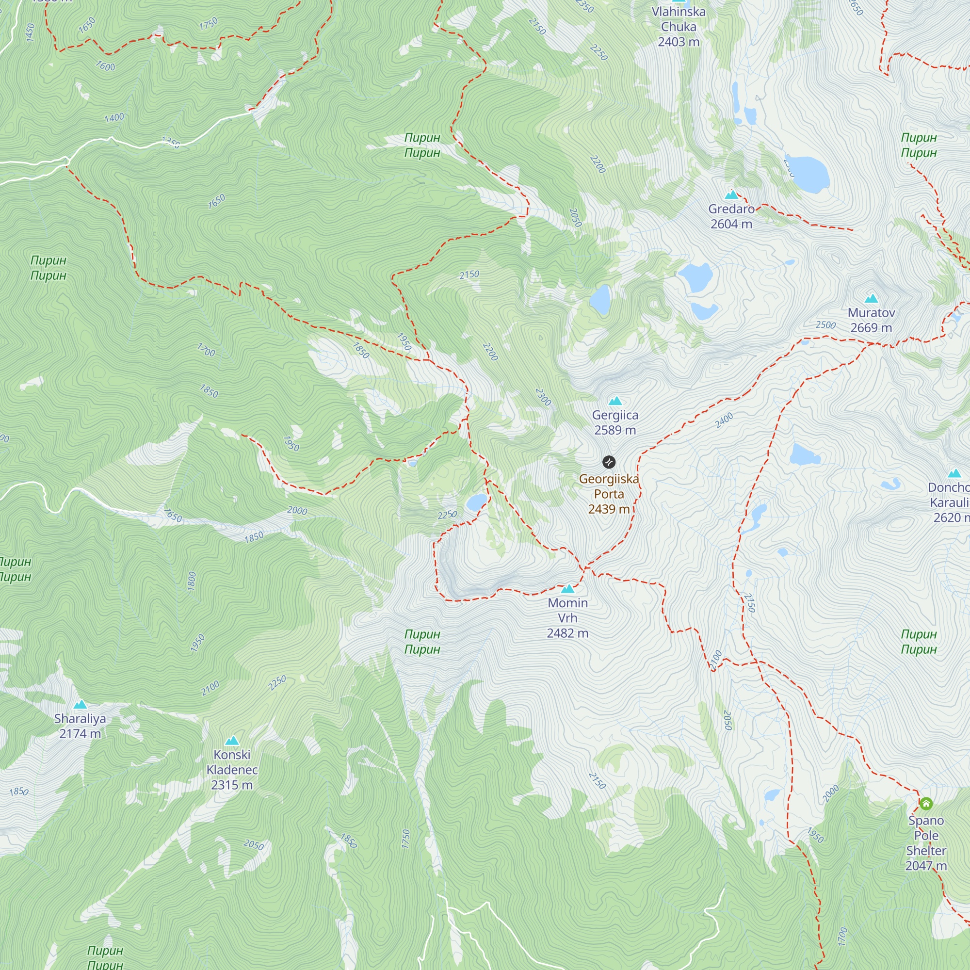 Sinanitsa hut map