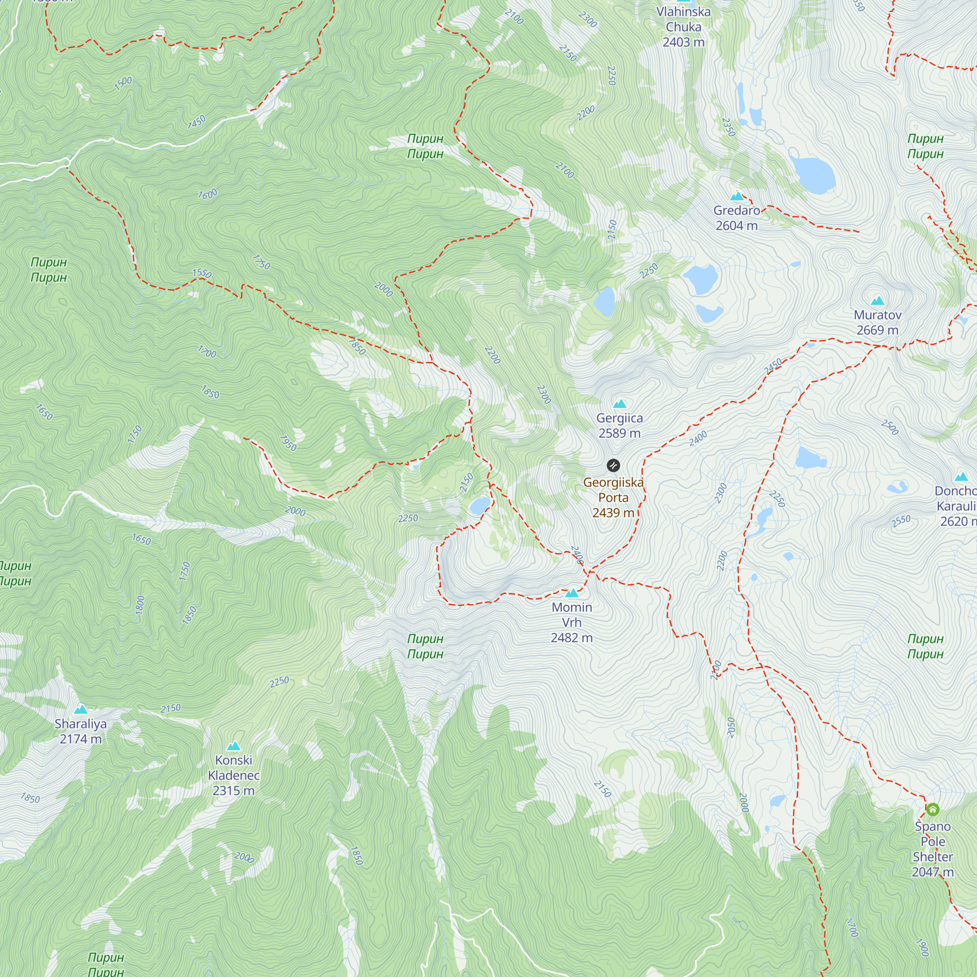Sinanitsa hut map