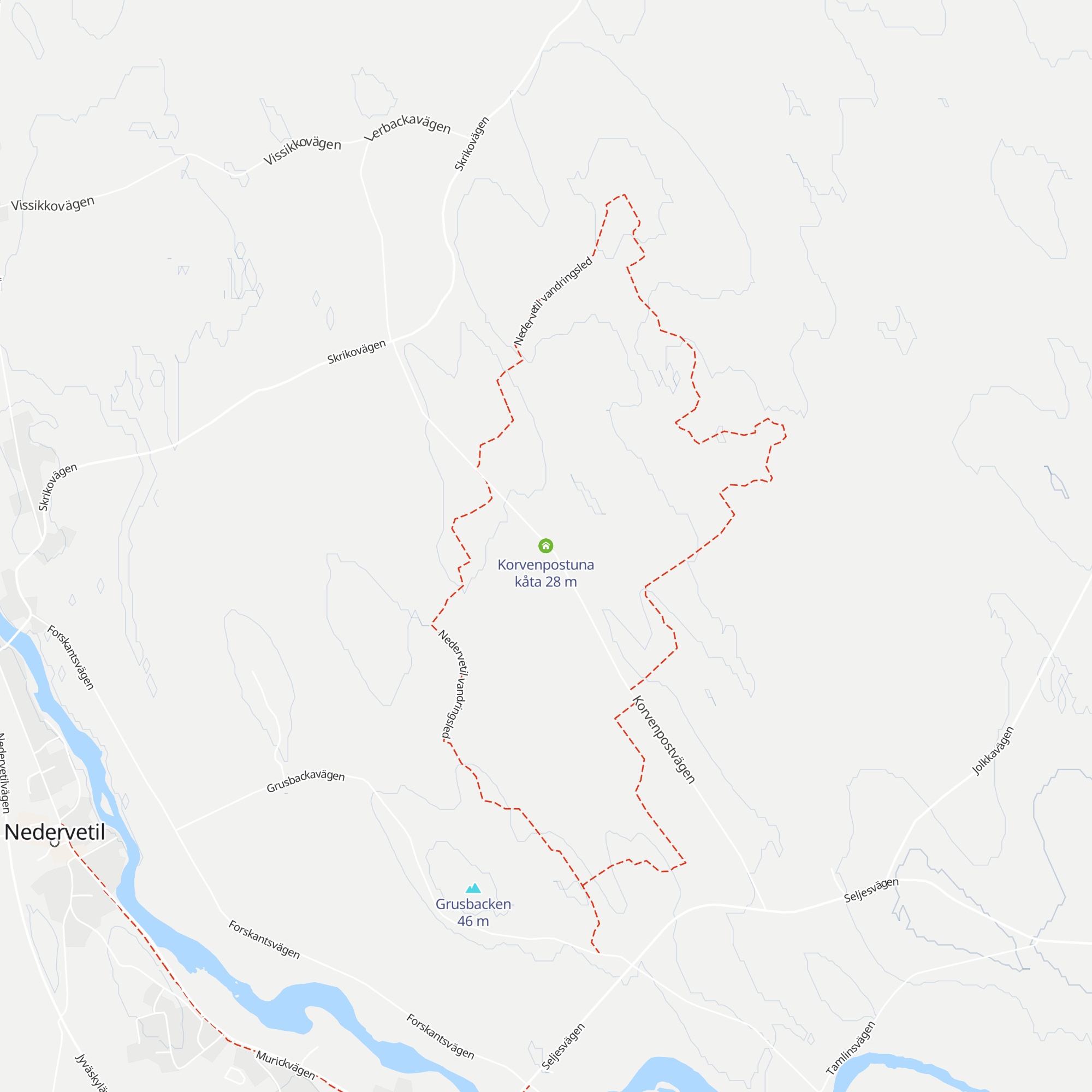 Korvenpostuna kåta map