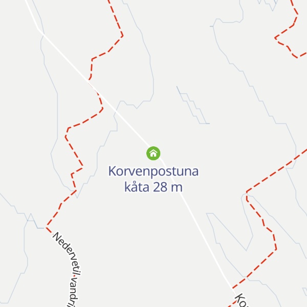 Map of Korvenpostuna kåta