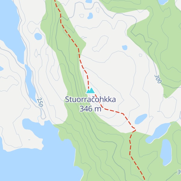 Map of Stuorračohkka