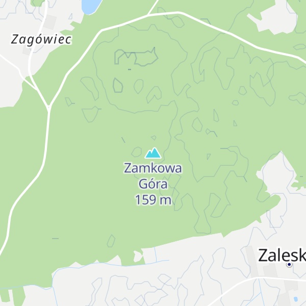 Map of Zamkowa Góra
