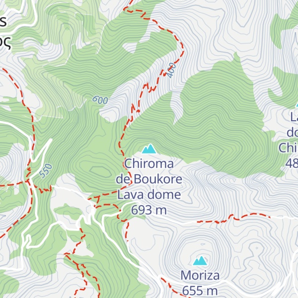 Map of Chiroma de Boukore Lava dome