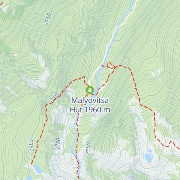 Map of Malyovitsa Hut