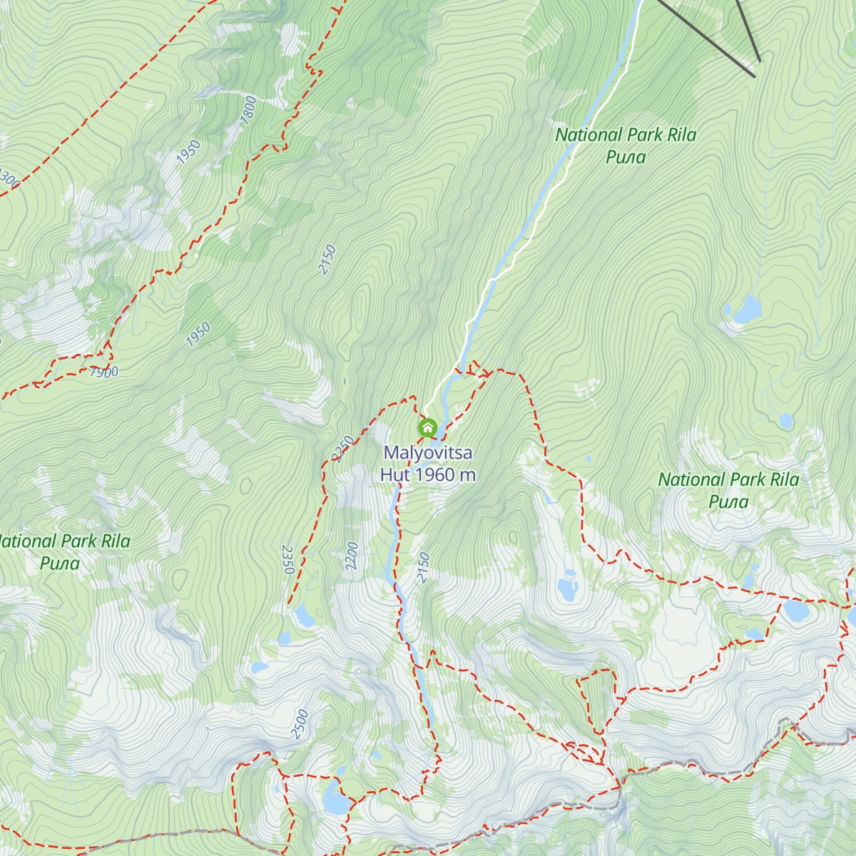 Malyovitsa Hut map