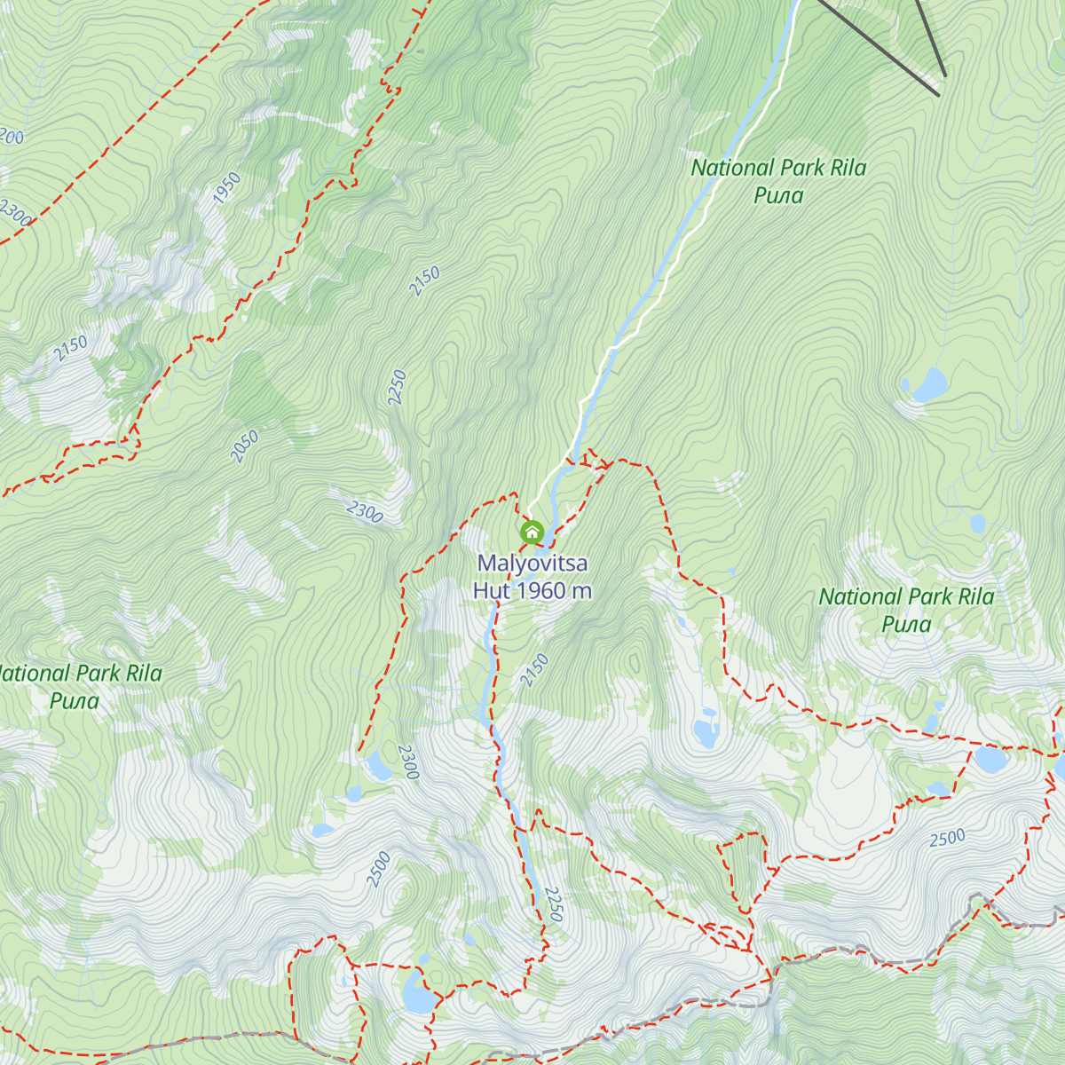 Malyovitsa Hut map