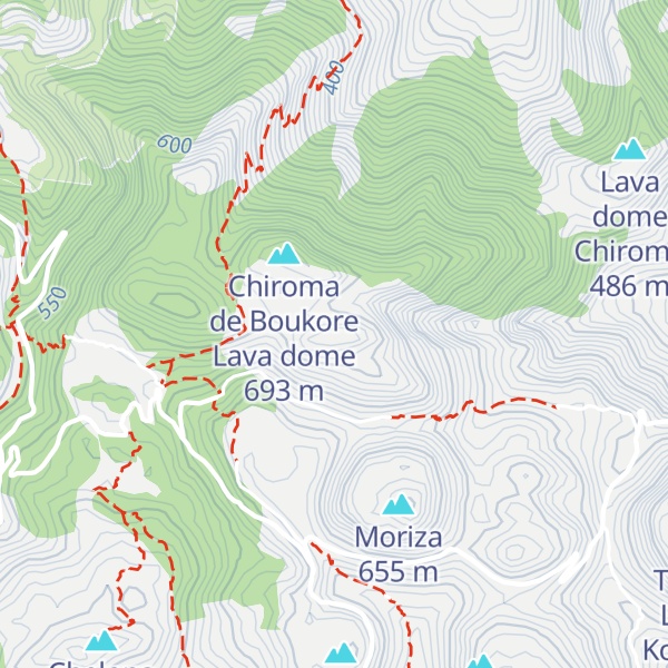 Map of Stavrolongos lava dome