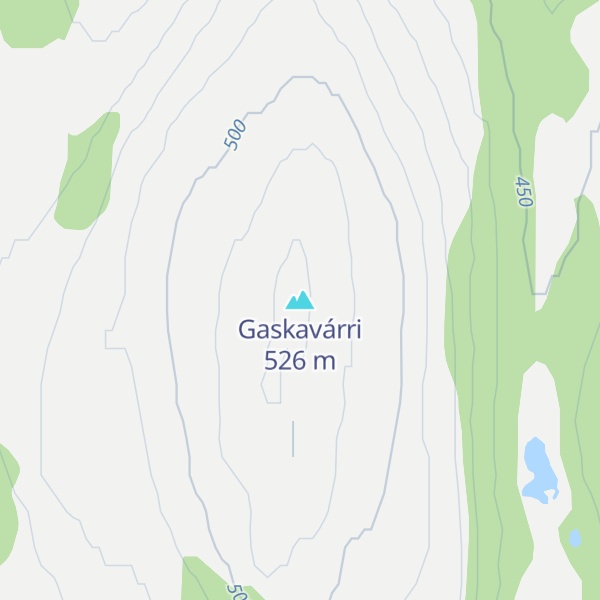 Map of Gaskavárri