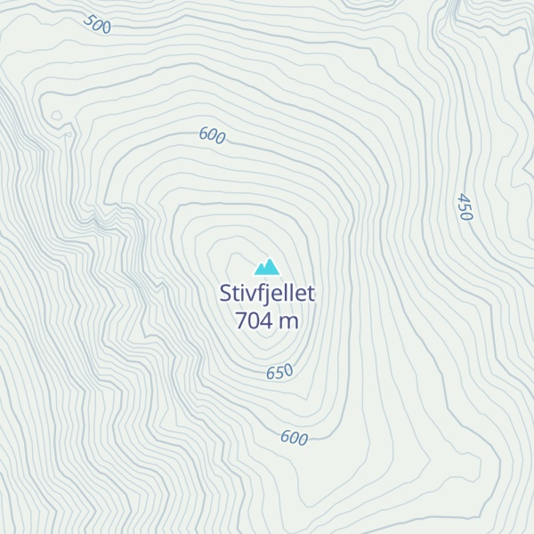 Map of Stivfjellet