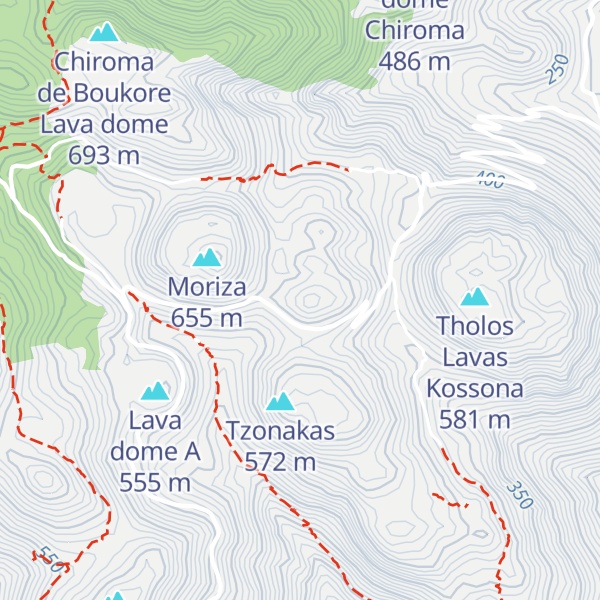 Map of Lava dome B