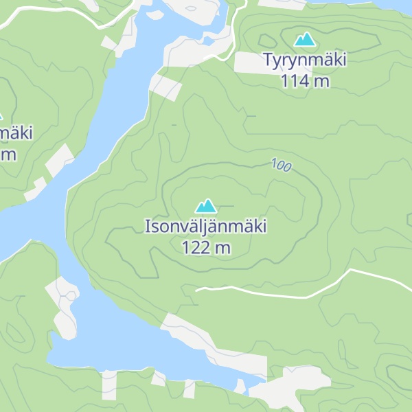 Map of Isonväljänmäki