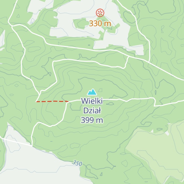 Map of Wielki Dział