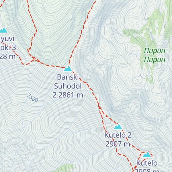 Map of Banski Suhodol