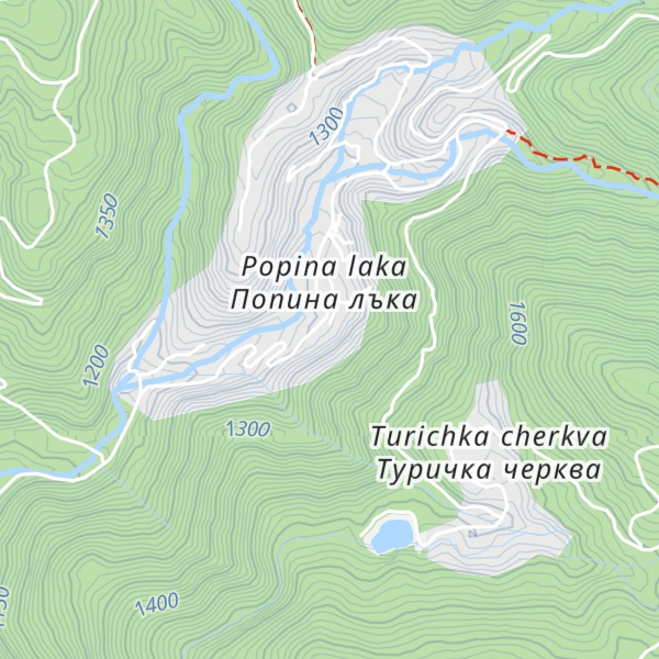Map of Yane Sandanski Hut