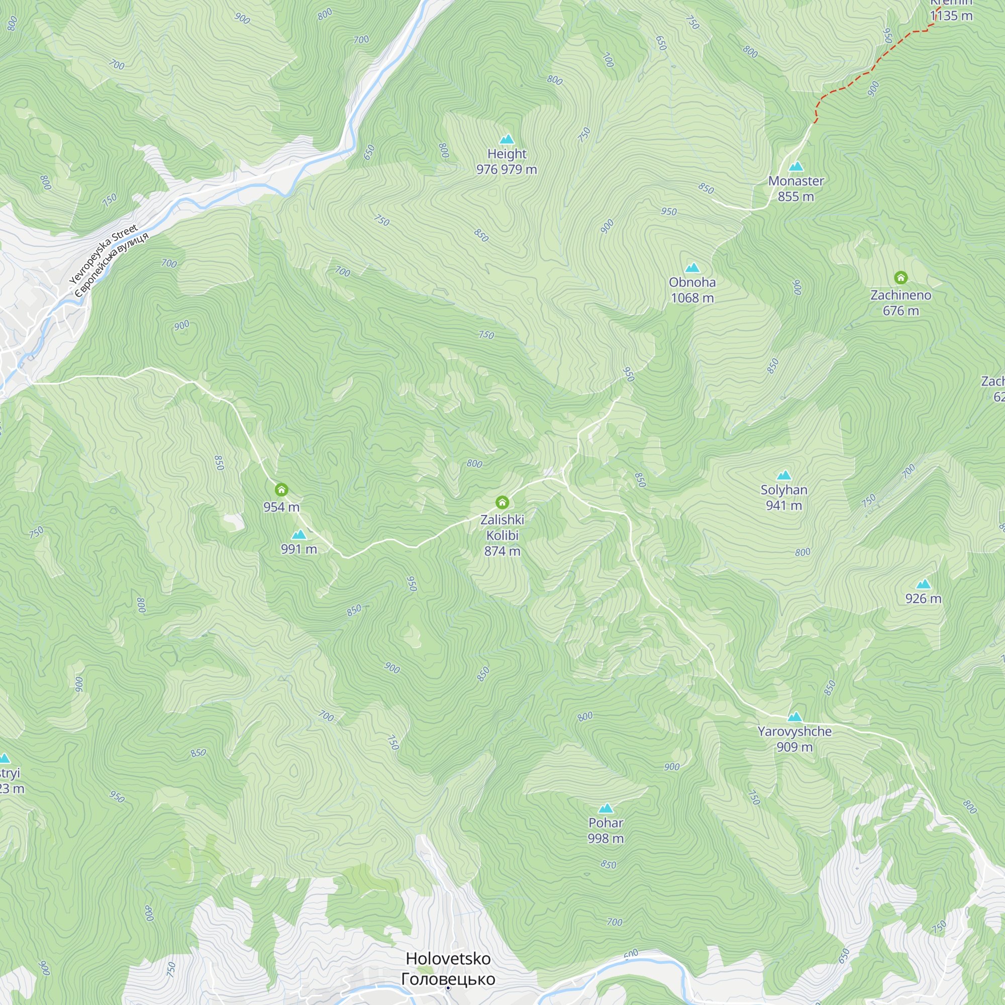 Zalishki Kolibi map
