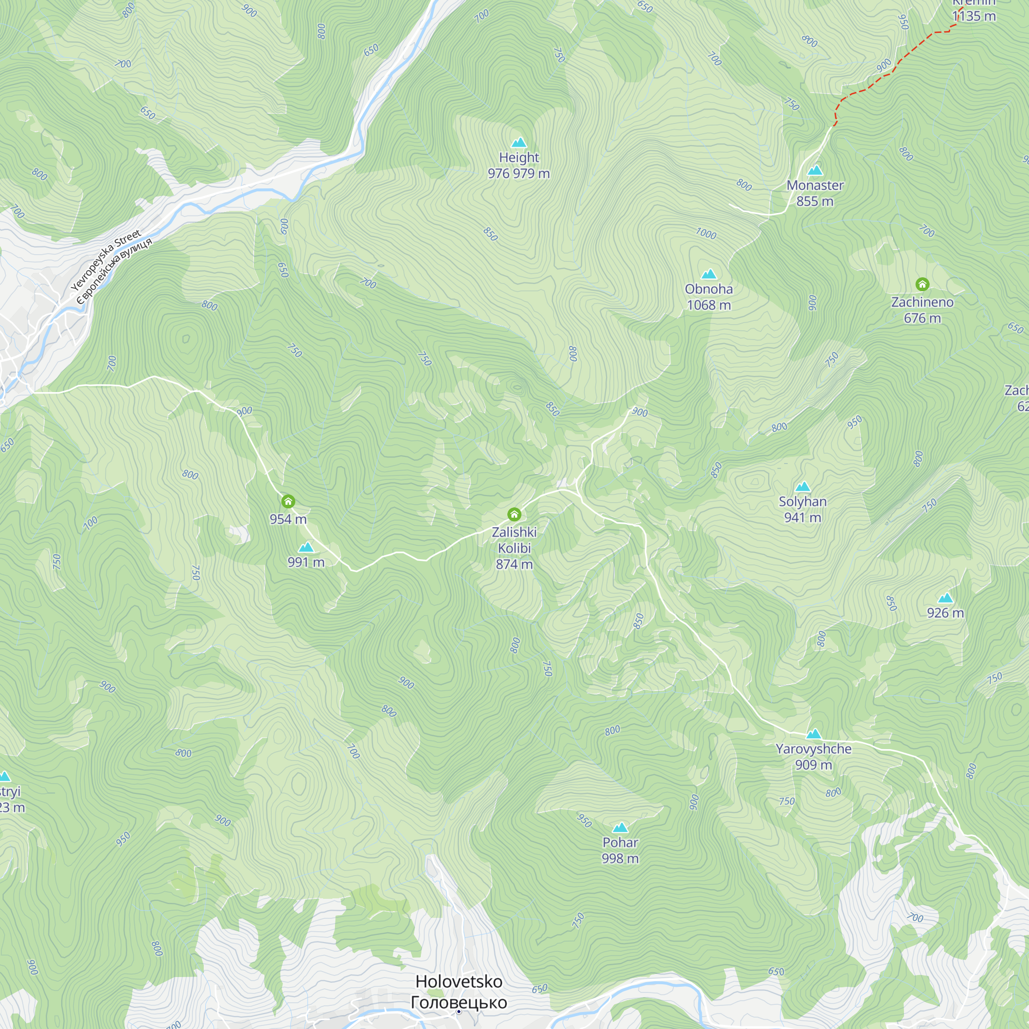 Zalishki Kolibi map