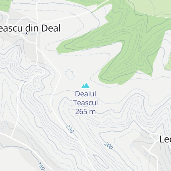 Map of Dealul Teascul