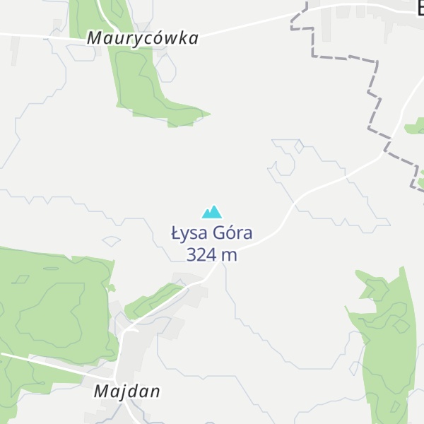 Map of Łysa Góra