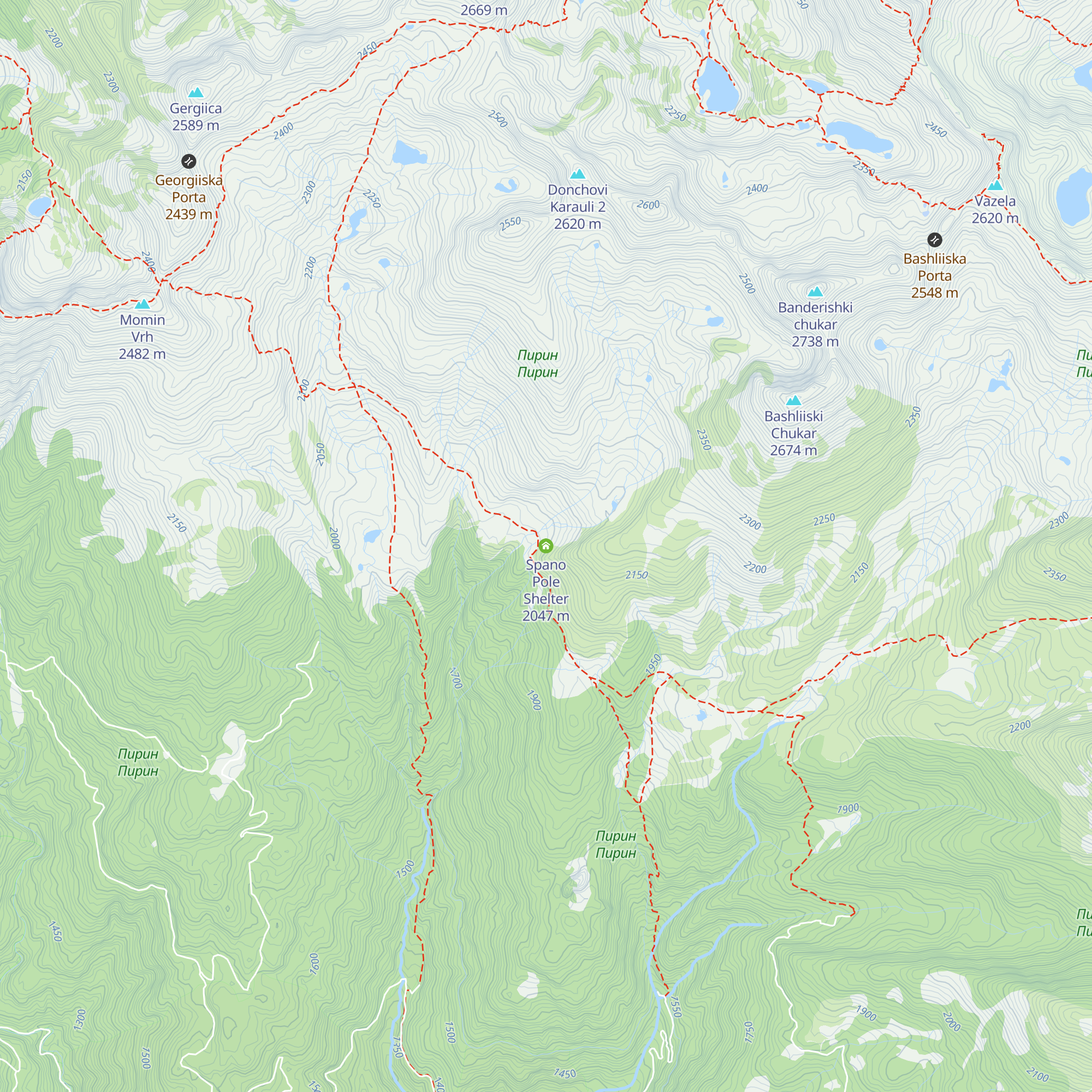 Spano Pole Shelter map