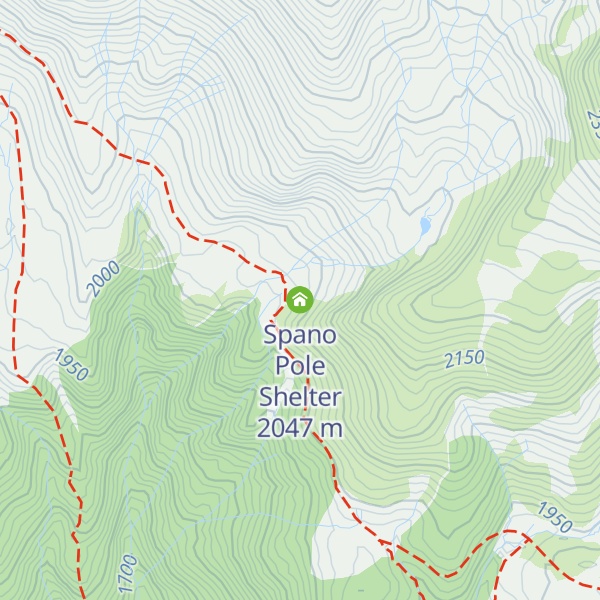 Map of Spano Pole Shelter