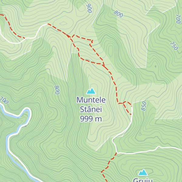 Map of Muntele Stânei