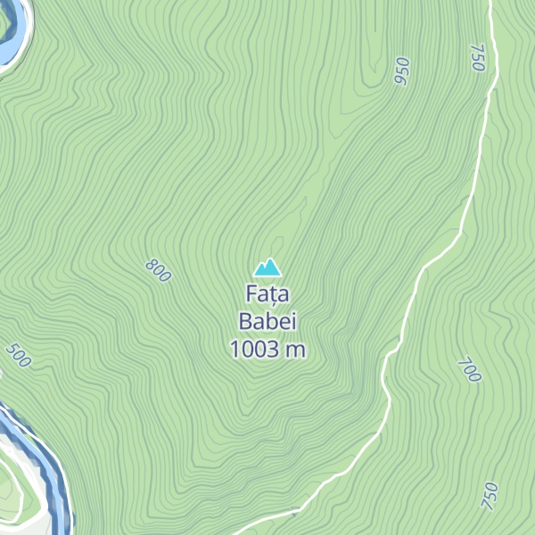 Map of Fața Babei