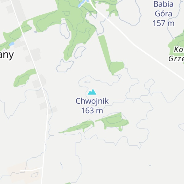 Map of Chwojnik