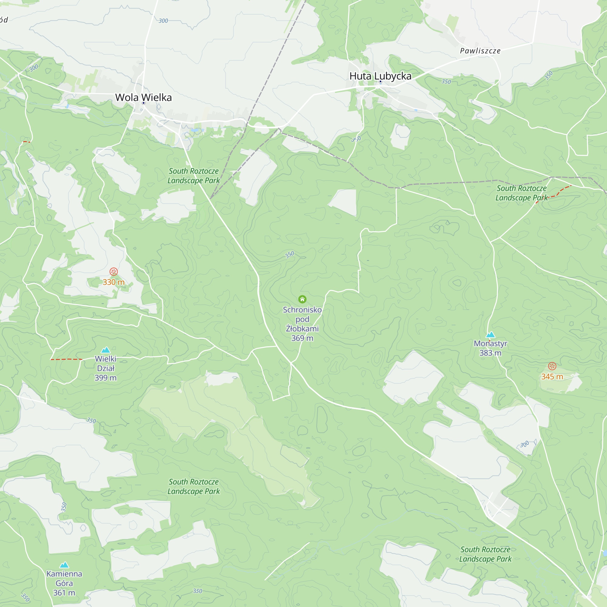 Schronisko Sympozjalne map