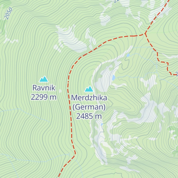 Map of Merdzhika (German)