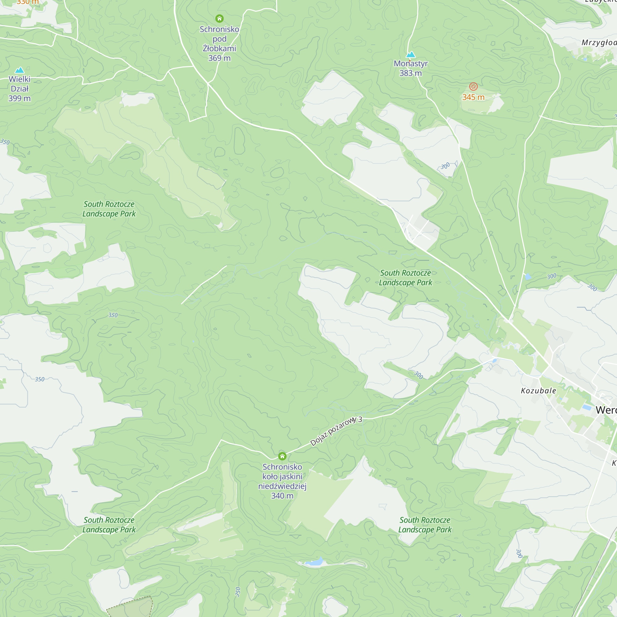 Schronisko w Diabelskim Kamieniu map