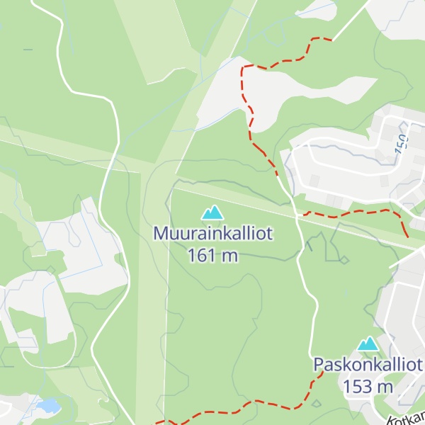 Map of Muurainkalliot