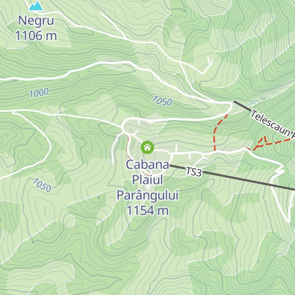 Map of Cabana Plaiul Parângului