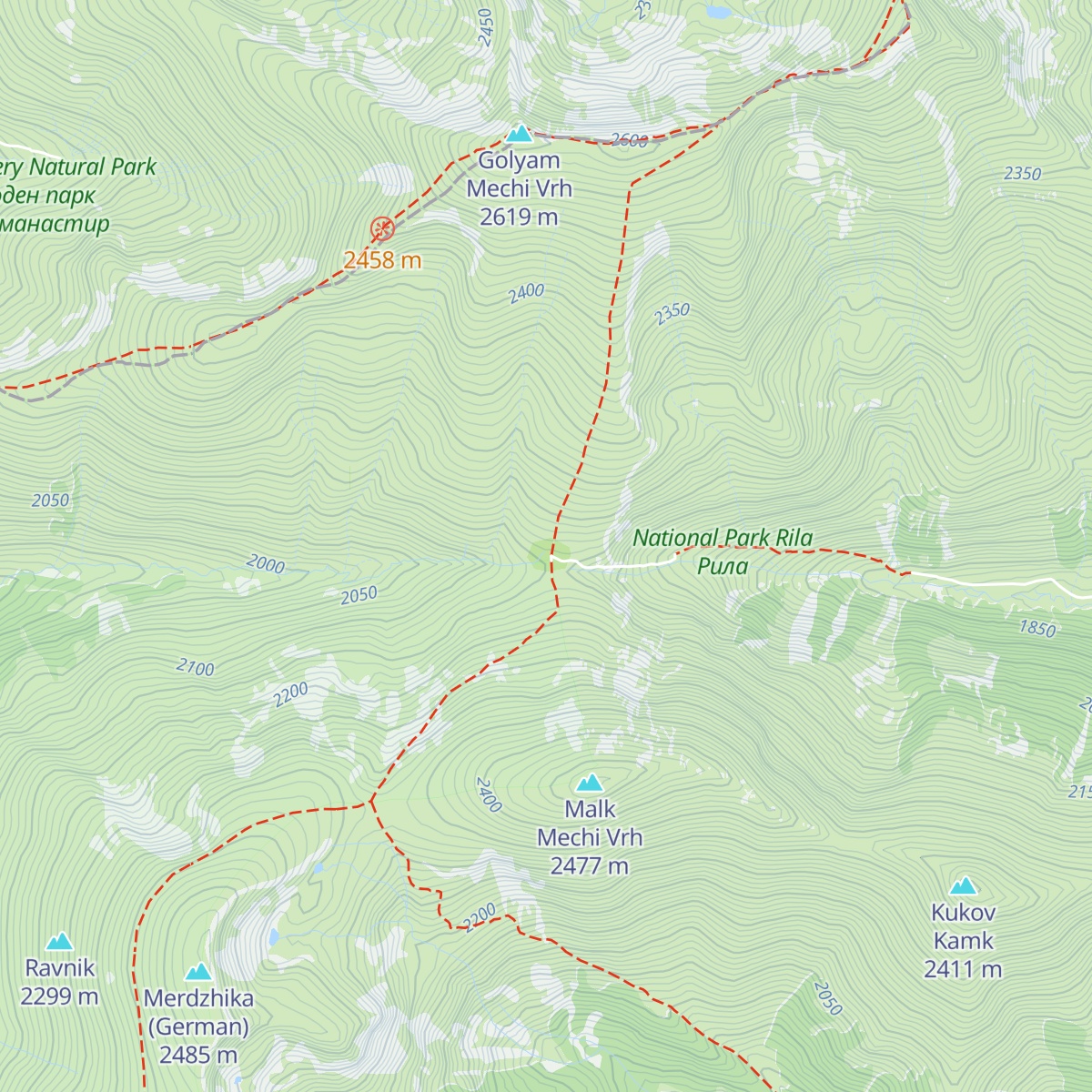 Mountain hut Makedonia map