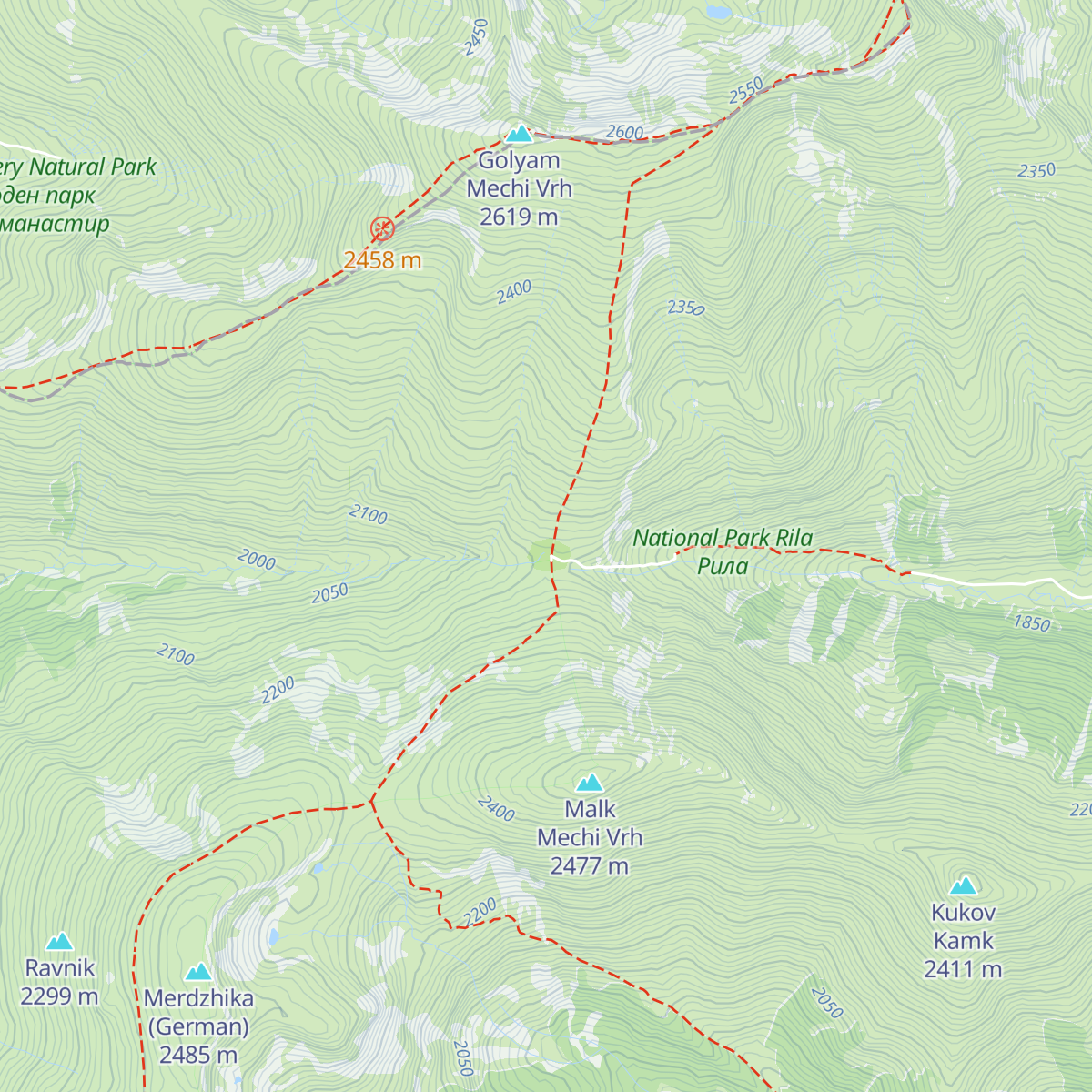 Mountain hut Makedonia map