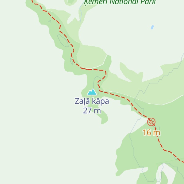 Map of Zaļā kāpa