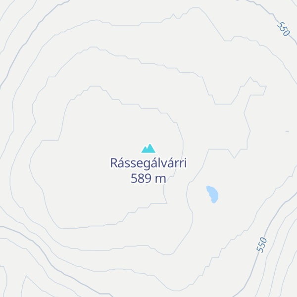 Map of Rássegálvárri