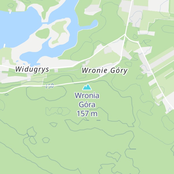 Map of Wronia Góra