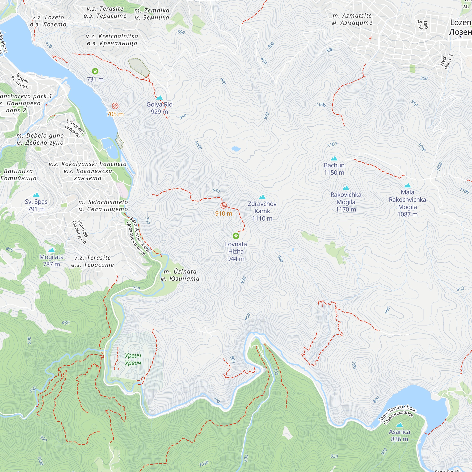 Lovnata Hizha map