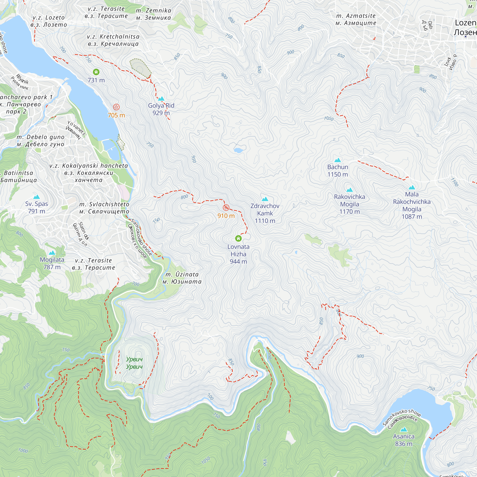 Lovnata Hizha map