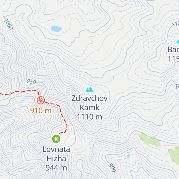 Map of Zdravchov Kamk