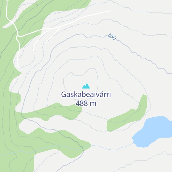 Map of Gaskabeaivárri