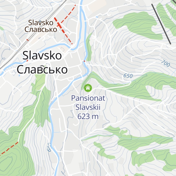 Map of Pansionat Slavskii