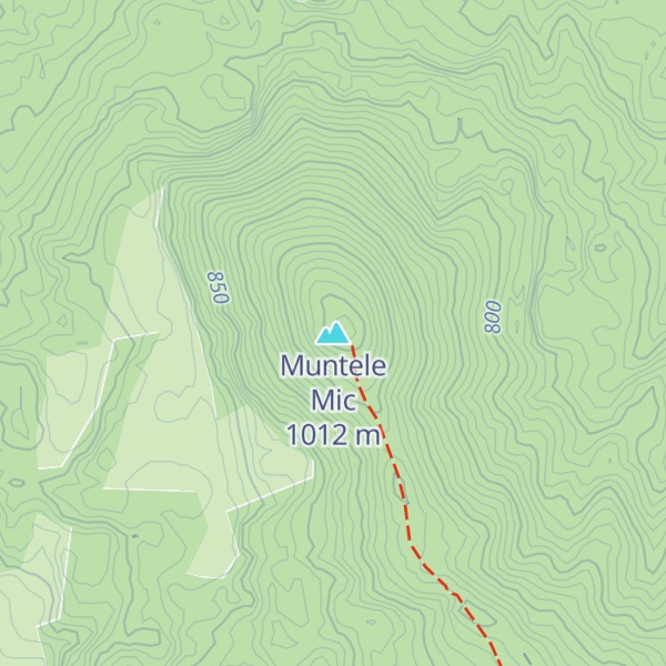 Map of Muntele Mic