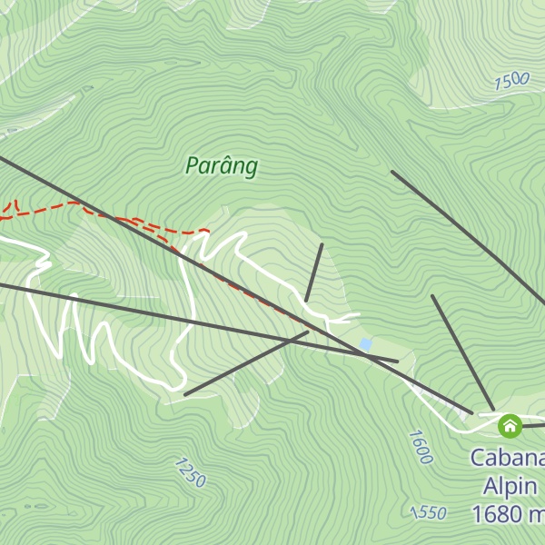 Map of Cabana ,,La Bibanu"