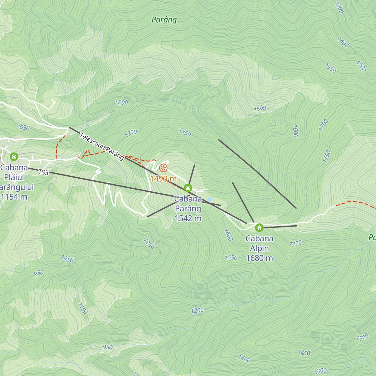 Cabana Parâng map