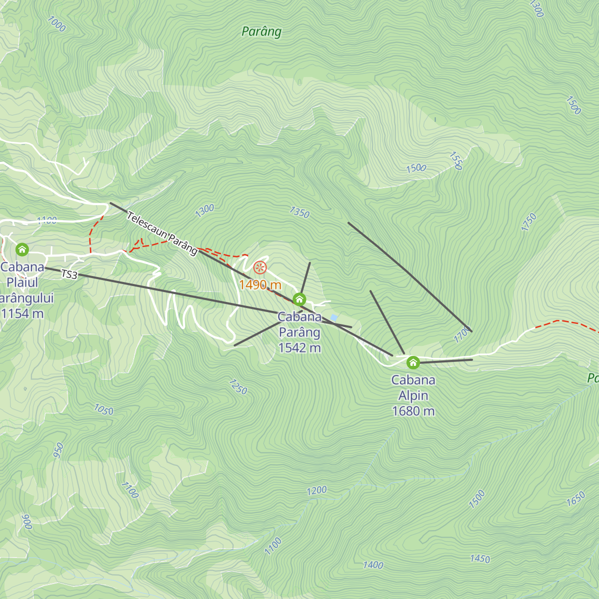 Cabana Parâng map